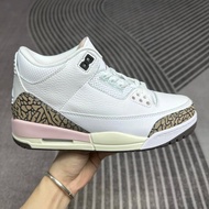 [AJ3 Sakura Pink] Air Jordan 3 AJ3 Insoles - Soft Napa Leather & Latex Core | High-Quality Fit