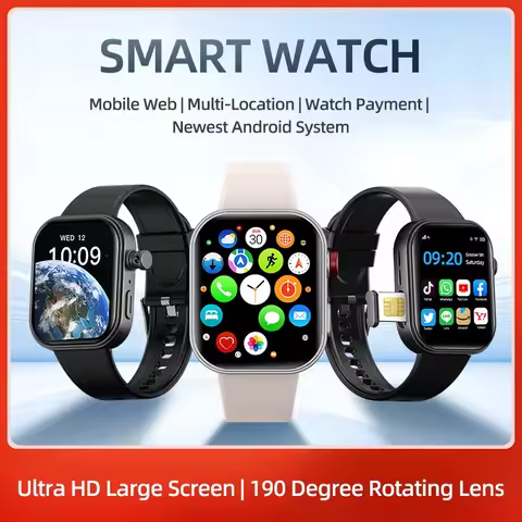 S11 MAX 5G Smartwatch 2.29inch Amoled Android Smart Watch Wrist Phone Heart Rate 190° Rotary Camera