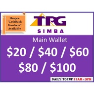 SIMBA / TPG Main Wallet Recharge | $20 / $40 / $60 / $80 / $100