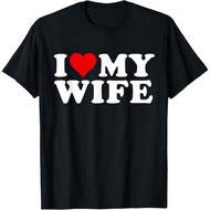 [100% Cotton] I Love My Wife Ulang Tahun Perkahwinan Berkahwin I Heart My Wife T-Shirt