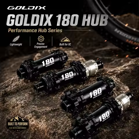 GOLDIX M180 XC MTB Hub 28H Center Lock 6-Bolt Disc 60T Ratchet Thru Axle HG XD MS Freehub for Shiman