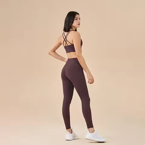 TRY TO BN Yoga Set Fitness Sports Bra Naked Leggings Women's Tracksuit Sportwear Breathable Workout 