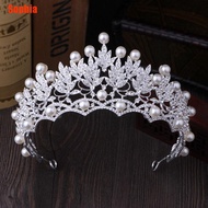 [Sophia] 2019 New Fashion Wedding Crystal Pearl Crowns Rhinestone Tiara Brides Hairband