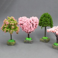 Mini Flower Tree Fairy Tale Garden Moss Flower Plant Miniature Landscape Architecture Model Tree Pro