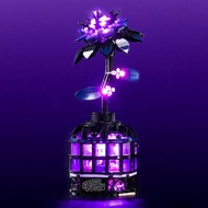 Customized Purple Light kit Compatible with Lego 76784 Black Dahlia Flower Wednesday - No Model Only