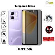 ANTI GORES KACA UNTUK INFINIX HOT 50I CERAMIC MATTE TEMPERED GLASS PRIVASI SPY PELINDUNG LAYAR