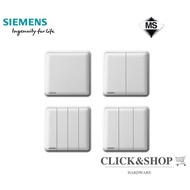 [READY STOCK] SIEMENS SEATA 10AX 1 GANG/2 GANG/3 GANG/4 GANG (1 WAY/2 WAY) SWITCH (WHITE)