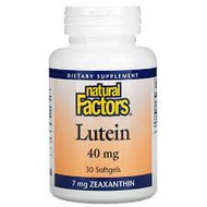 NATURAL FACTORS LUTEIN 40MG PLUS 60S