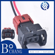 bochang 2 PiAMP KUM 3.5 mm Sealed Female Waterproof Automotive Wire Connector Knock Sensor Plug For 