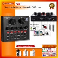 SOUNDCARD V8 BLUETOOTH USB MICROPHONE CONDENSER MIC PODCAST BM 800 700