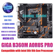 Used Gigabyte B360M AORUS PRO DDR4 MATX Motherboard B360 LGA1151 Compatible with Intel 8th 9th Gen P
