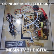 MESIN TV WCOM 14 INCH DAN 21 INCH DIGITAL CRT CEMBUNG DAN FLAT CRT SLIM BELUM BISA
