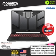 Asus TUF A15 Gaming Laptop (FA507N-URLP024W) AMD RYZEN 7 7435HS NVIDIA GEFORCE RTX 4050