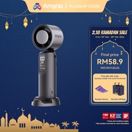Amgras MetaHeld Fan Max portable handheld fan cooling ultra-high speed turbo fan 100-speed adjustmen