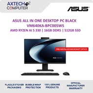 Asus AIO VM640KA-BPC005WS 23.8" FHD All-In-One Desktop PC Black ( AI 5 330, 16GB, 512GB SSD, ATI, W1