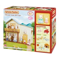 【★Sylvanian Families】Japan〈Soyokaze Hill House Gift Set〉 Cute room with swing and slide and a tiny balcony for baby. Silk cat girl and baby dolls and furniture.シルバニア 【海外版】そよかぜ丘のお家ギフトセット