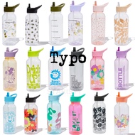 TYPO Drink it up Bottle Water drinking Bottle 1L BPA free, Straw botol 1Litre / Typo Sipper Cup / Typo Bottle