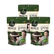 CJ Bibigo, Seaweed Soy Sauce Flavored Korean Premium Laver Snack, 20gX3packs