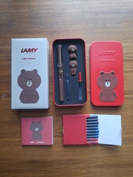 全新 LAMY x LINE FRIENDS 聯名款絕版鋼筆套裝 LAMY Safari Brown Edition【議價 拆賣 免問】【深水埗站面交或順豐到付】【狀況良好 清屋轉讓】