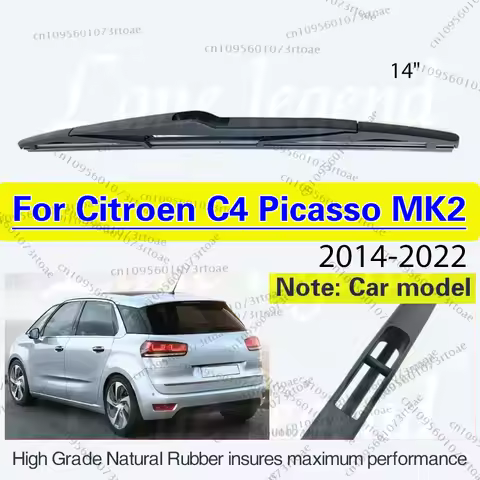 Wiper 14" Rear Wiper Blade For Citroen C4 Picasso MK2 2014 - 2022 Windshield Windscreen Rear Window