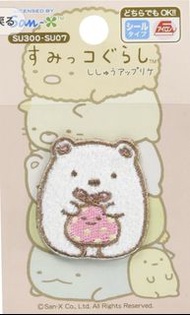 日本版 角落生物 白熊 刺繡貼 刺繡布貼 包平郵