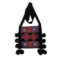 Hilltribe Shoulder Bag (Size 0.5x10x9 Inches) Top 1 Zipper Pocket/Inner 1 Long Pocket