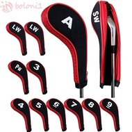 [COD] Golf Iron Headcover Durable 3-9,P,S,A Golf Putter Sports Training Equipment 12Pcs Golf Iron Co