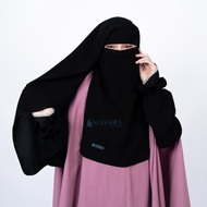Alsyahra Exclusive Niqab Yaman Jetblack ""
