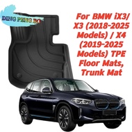 For BMW iX3/X3  2018-2025 Models  / X4 2019-2025 Models  - Custom-Fit TPE Floor Mats, Trunk Mat, Aut