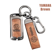 1 Set Cover Sarung Kunci Remote Logam Kulit Motor YAMAHA Nmax Xmax Filano Aerox Fazzio Freego Lexi d