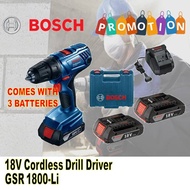 BOSCH GSR 1800-LI CORDLESS DRILL DRIVER / GSR 180-LI DRILL DRIVER / CORDLESS DRILL / NEW MODEL