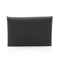 【二手】愛馬仕 Calvi 零錢包，黑色，其他，Calvi 黑色，女士，全新未使用