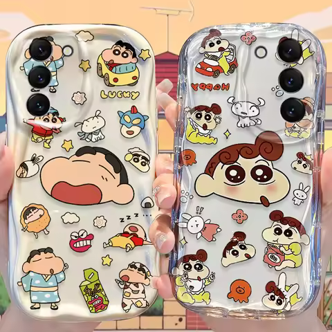 C-Crayon Shin-chans Case for Samsung Galaxy S25 S24 S23 S22 S21 Ultra Plus S20 FE A73 A72 A71 A56 A5