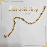 22k / 916 Gold Bead with Bar Bracelet V2