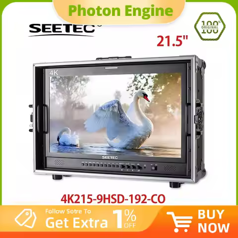 Seetec 21.5" Monitor 4K215-9HSD-192-CO IPS Full HD 1920x1080 Carry-on Broadcast with 3G-SDI HDMI AV 