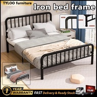Light luxury retro hotel bed frame Apartment iron bed frame steel bed frame metal bed frame double size single bed frame