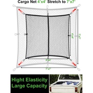 Cargo Net for Truck Bed,DmgicPro Pickup Truck Bed Cargo Net,High Elastic Fine Mesh,4'x4' Stretches t