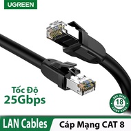 Cáp mạng Cat8 đúc sẵn dài 10M 24AWG Class S/FTP Ugreen 70616 cao cấp