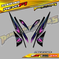 HONDA REVO FI VARIATION STRIPING - AZAZEL STYLE HONDA REVO FI MOTORCYCLE STICKER LIST/