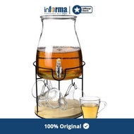 INFORMA - DISPENSER - BEVERAGE DISP 4.5L W/HANGSTAND+4 CUPS(6)