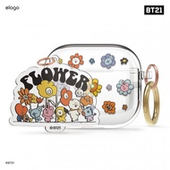 BT21 Flower AirPod 3rd Generation Clear Keying Case