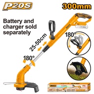 INGCO เครื่องตัดหญ้า เล็มหญ้า ไร้สาย 20V รุ่น CGTLI20018 (เครื่องเปล่า) ครบชุดพร้อมใช้งาน