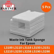 5 Pcs Waste Ink Tank Pad Sponge Absorber for EPSON L3100 L3110 L3118 L3150 L3151 L3210 L3250 L3258 L