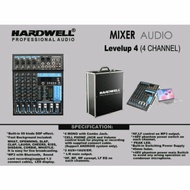 Mixer Audio Hardwell Levelup 4 Original 4 Channel Free Hardcase