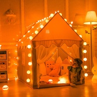 Large Playhouse Tent for Kids with Free Mat and Twinkling Lights Christmas Day Gift