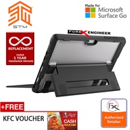 STM Dux case for Microsoft Surface Go / Surface Go 2 / Surface Go 3 - Black color