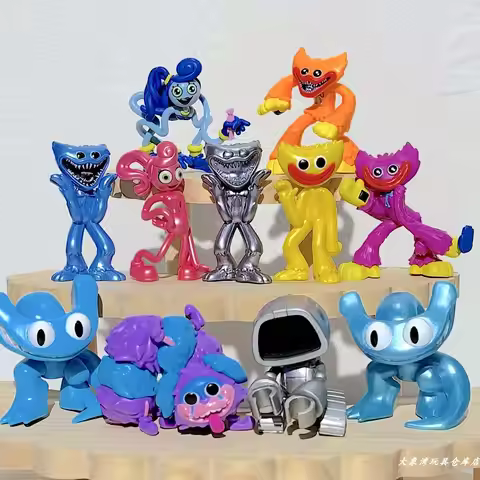 Poppies Playtime Mini Figures Huggy Wuggy Mommy Long Legs Kissy Missy CatNap PVC Collectible Toys De