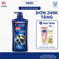 Clear Men Deep Cleanse Sạch Sâu Dầu Gội Sạch Gàu 900g