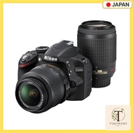 Nikon D3200 Digital SLR Camera 200mm Double Zoom Kit (Includes 18-55mm and 55-200mm Lenses) Black D3