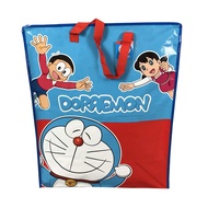 กระเป๋าฟาง ถุงกระสอบ ถุงช้อปปิ้ง กระเป๋ากระสอบ กระเป๋า กระเป๋าฟางลิขสิทธิ์ Size L ลาย Doraemon #C2